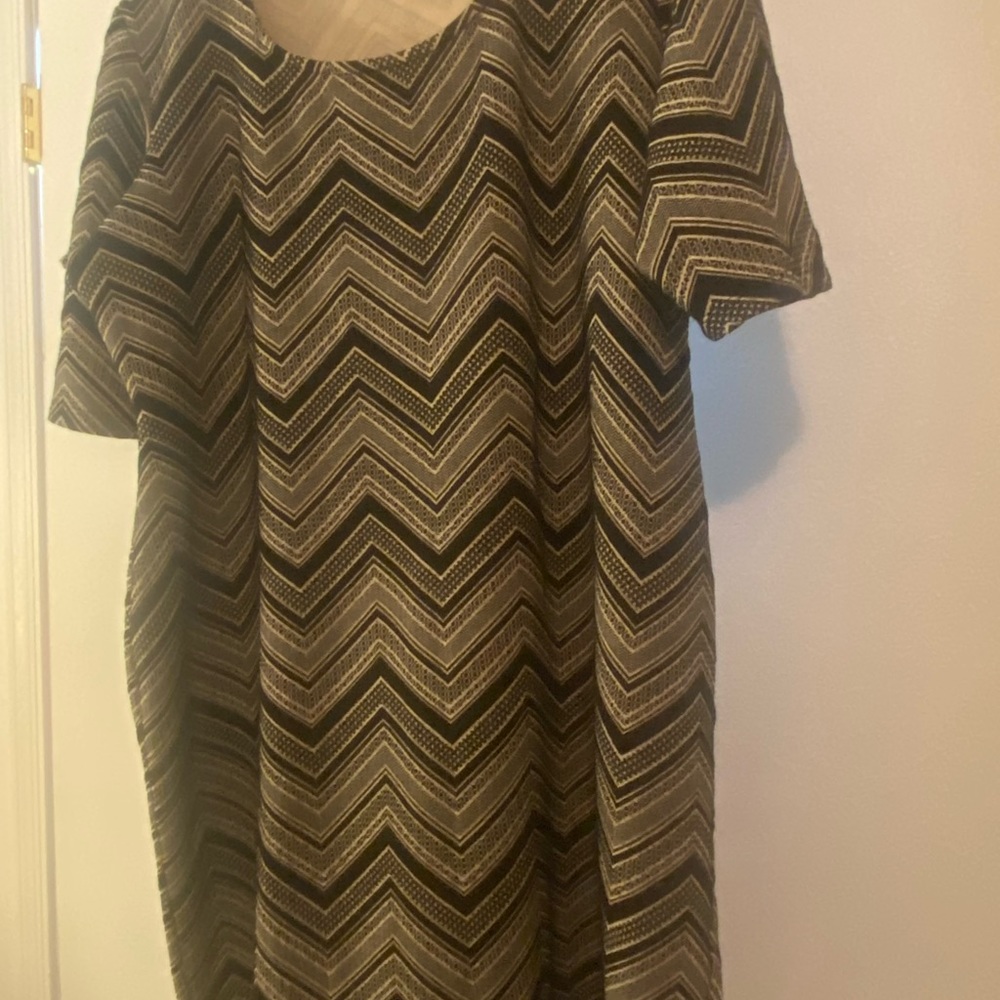 Black gray whit Dress